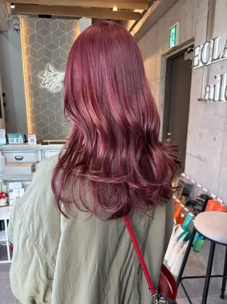 ロング カラー 【完全個室】髪質改善 暖色カラー/山崎唯奈のヘアスタイル