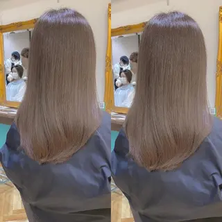 セミロング カラー 🇰🇷韓国レイヤー 錦糸町【北山謙三】のヘアスタイル