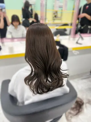 ロング カラー ベージュ×レイヤー 🤎横浜/miu🤎のヘアスタイル