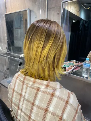 ミディアム カラー 艶髪サラサラカラー 🌈前原健吾のヘアスタイル
