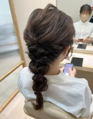 セミロング mina .のヘアスタイル