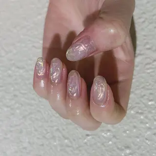 ネイル パラあり！フィルイン 美フォルムのネイルデザイン