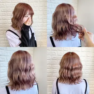 セミロング カラー ヘアアレンジ 🌿‬ ܸAir 透明感🌱西村知佳のヘアスタイル