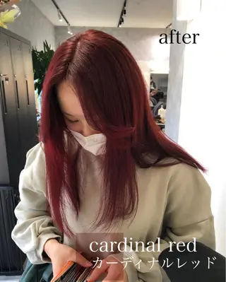 セミロング カラー 韓国ヘア🇰🇷 RYOTAのヘアスタイル