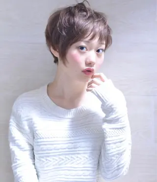 ショート ミディアム カラー パーマ ヘアアレンジ 【白髪ぼかし 専門GBG】自由が丘のヘアスタイル