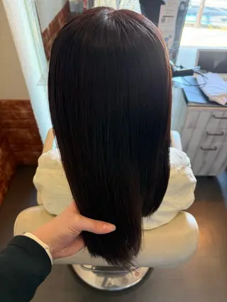カラー 透明感カラー💎 岩崎美優のヘアスタイル