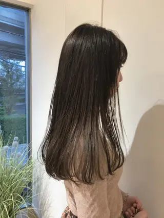 ロング カラー 鈴木 まりやのヘアスタイル