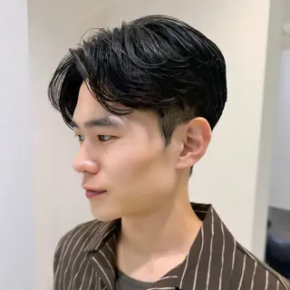 パーマ メンズ センターパート特化/ メンズカット/ヒロキのヘアスタイル