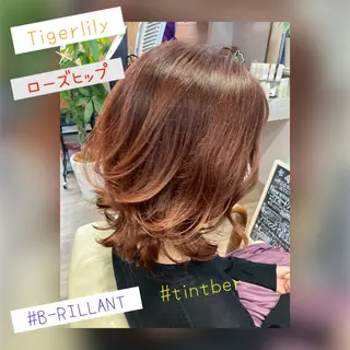 ミディアム カラー 今井 里美のヘアスタイル