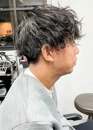 ショート パーマ メンズ メンズパーマ メンズ特化ryoのヘアスタイル