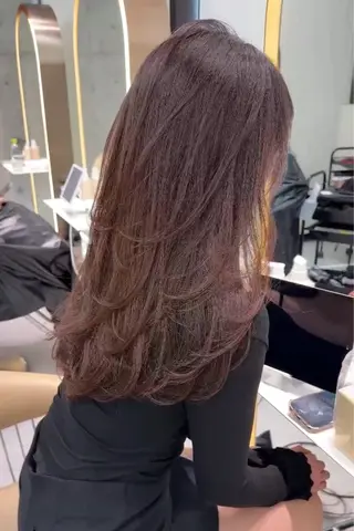 ロング カラー Lond mare レイヤーカット/韓国のヘアスタイル