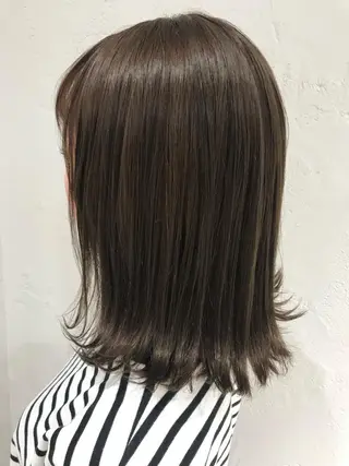 ミディアム カラー パーマ ヘアアレンジ 韓国ヘア/レイヤー /透明感カラー❤️のヘアスタイル