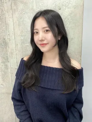 ロング カラー 韓国/ワンホンヘア 髪質改善/MaCoのヘアスタイル