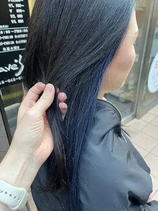 ロング カラー ☘️上村 ☘️髪質 改善/透明感カラーのヘアスタイル
