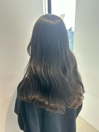 セミロング カラー 髪質改善/顔まわり 石原のヘアスタイル