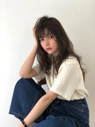 ロング 小澤 充のヘアスタイル