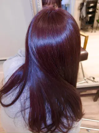 ロング カラー 艶感暖色カラー / レイヤー / れいかのヘアスタイル