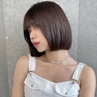 ショート 縮毛矯正・似合わせ タナカ レイヤのヘアスタイル