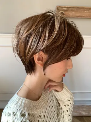 ショート 🇰🇷韓国レイヤー 錦糸町【北山謙三】のヘアスタイル