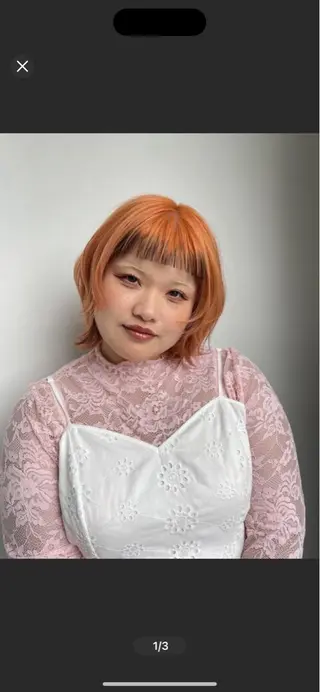 ショート カラー ヘアカラー&縮毛矯正 STAR☆RIVERのヘアスタイル