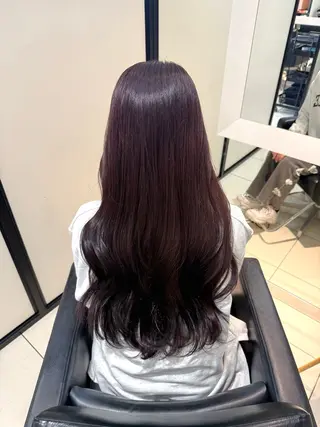 ロング カラー グレージュ/レイヤー /韓国ヘア/RISAのヘアスタイル