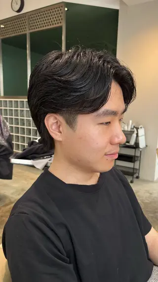 ショート メンズ センターパート職人 柏/メンズ/ ハルキのヘアスタイル
