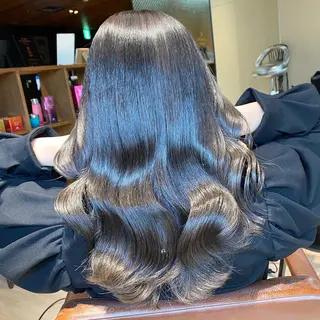 ミディアム カラー 顔まわりの神様✨ 透明感カラー藤嶋秀幸のヘアスタイル