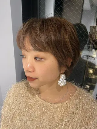 ショート カラー 艶カラー/似合わせ 💖Emmy💖のヘアスタイル