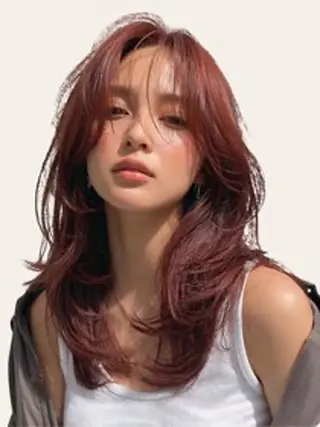 ロング 八村 一花のヘアスタイル