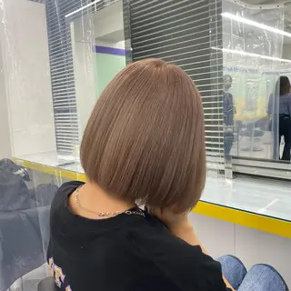 セミロング カラー ヘアアレンジ mai🍑暖色カラー /レイヤー💖のヘアスタイル