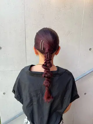 ロング ヘアアレンジ yuka/ ヘアセットのヘアスタイル