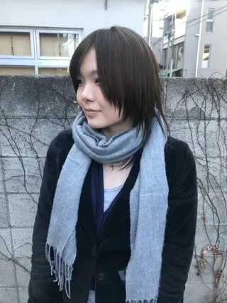 セミロング カラー 中目黒🪡 ゆうかのヘアスタイル