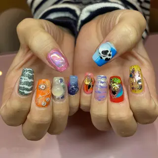 パーマ ネイル RUKA 美容院×ネイリストのヘアスタイル
