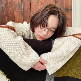 ショート カラー レイヤー/大人ボブ 渡邉【日吉美容室】のヘアスタイル