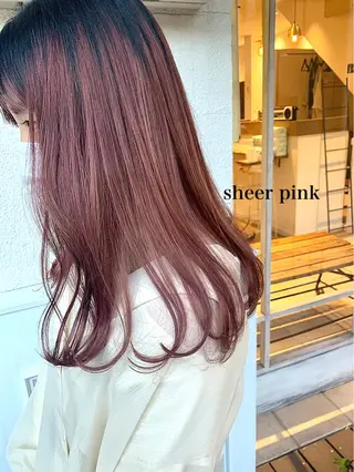 ロング カラー 透明感カラー👑 井上美乃里のヘアスタイル