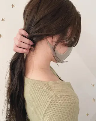 セミロング 市川 千夏のヘアスタイル