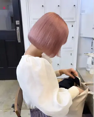 ショート カラー ヘアアレンジ 🎀暖色カラー🎀 ♡yurika♡のヘアスタイル