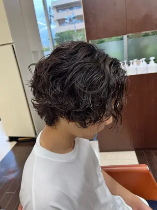 ショート パーマ メンズ 🧊メンズ特化🧊 高木航希のヘアスタイル