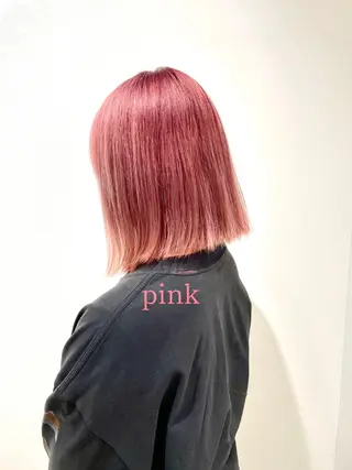 ミディアム カラー ショートヘアカラー 山本のヘアスタイル