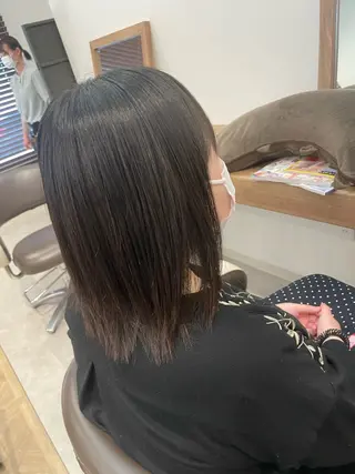 ミディアム パーマ やまこし 美裕樹のヘアスタイル