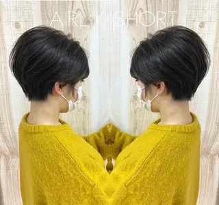 ショート カラー 山崎 翼のヘアスタイル