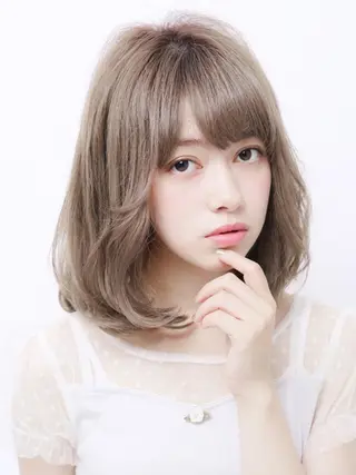ミディアム 髪質改善カラー🫧＆ レイヤー🕊古川のヘアスタイル