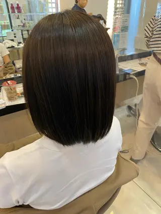 ミディアム ゆめ ベージュカラーのヘアスタイル