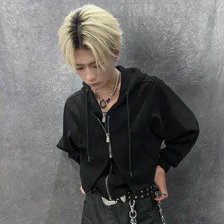 ミディアム メンズ メンズカット特化🐺 メンズウルフ/置塩祥のヘアスタイル