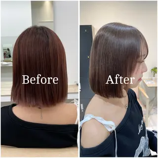 ショート カラー ムラ修正/ ハイトーン💖Riaのヘアスタイル