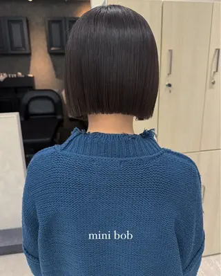 ショート むく。/顔周りカット /髪質改善ストレートのヘアスタイル