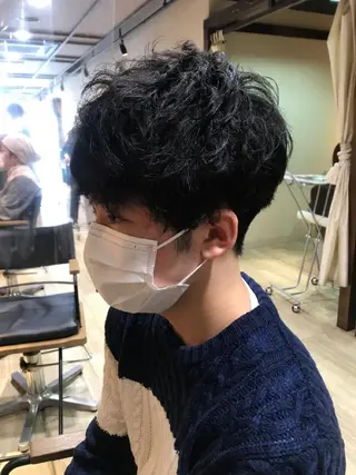 パーマ メンズ なりたいを叶える /町野 朝哉のヘアスタイル