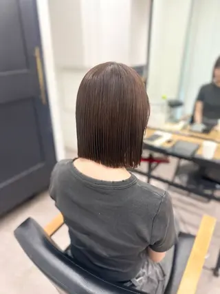 ミディアム カラー パーマ ヘアアレンジ メンズ キッズ 骨格レイヤーカット 🌿美髪縮毛矯正のヘアスタイル