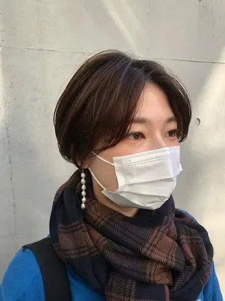 ショート kaho.🌿 ショートヘア⭐️のヘアスタイル