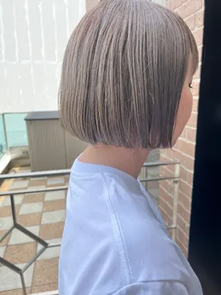 ショート カラー メンズ 久木原 ゆりのヘアスタイル